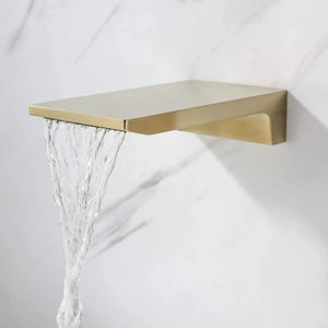 Single Handle Wall Mount Waterfall Bathroom Sink Faucet
