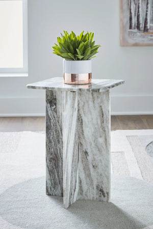 Keithwell - Square Accent Table - Gray - Best Buy Furniture