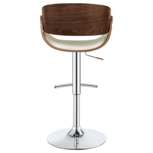 Ergonomic Adjustable Bar Stool - Ivory