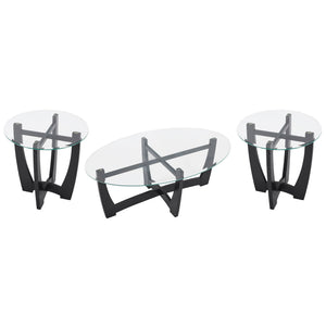 23.5 Inch Round Glass Coffee Table
