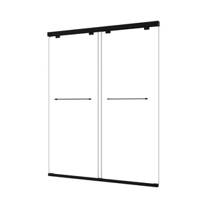 6076 Inch North American Frameless Double Sliding Matte Shower Door