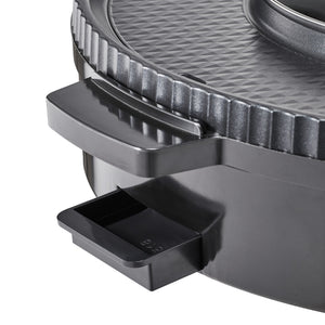 Hot Pot with Grill 1800W 2-in-1 Electric Smokeless Grill Hot Pot for 2-8 People
