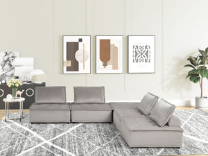 Anna - Stylish Sectional Sofa Ottoman