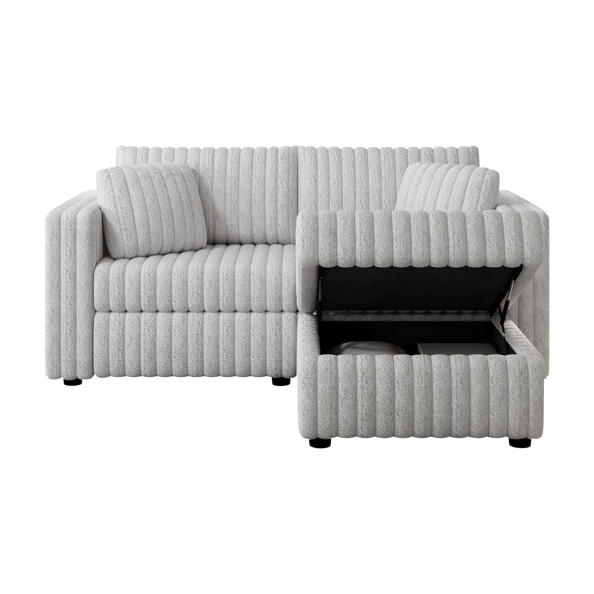 75.6" Soft Modular 2-Person Sofa with Hydraulic Lift