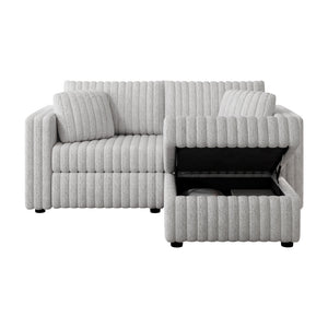 75.6" Soft Modular 2-Person Sofa with Hydraulic Lift