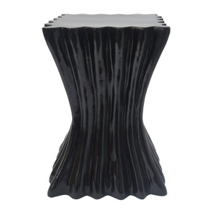 Outdoor Side Table, Wave Design End Table