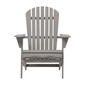 Oversize Outdoor Folding Adirondack Chair, Patio Chair For Garden