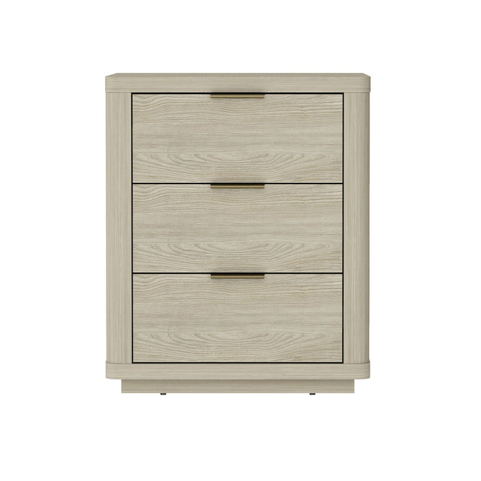 Nightstand with 3 Drawers and Smooth Rounded Edges - Available in 3 Colors