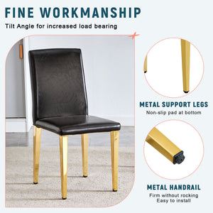 Elegant Upholstered Chairs With Metal Legs