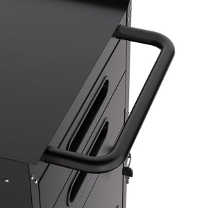 Rolling Tool Cabinet Heavy Duty Garage Storage With Lockable Doors & Drawers
