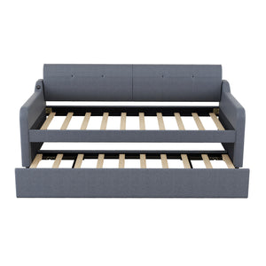 Upholstered Daybed With Trundle And USB Charging