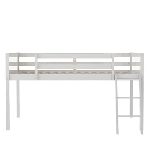 Low Loft Bed With Adjustable Ladder