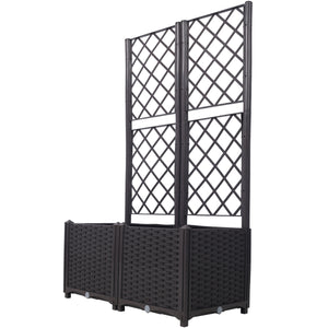 Poly Rattan Garden Planter