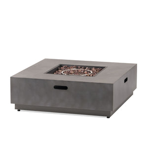 Modern Square Fire Pit With 50, 000 Btu