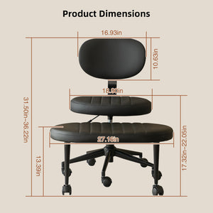 Ergonomic Cross Legged Office Chair With Back Support
