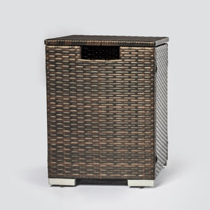 Outdoor Rectangle Fire Pit Table And Propane Tank Cover