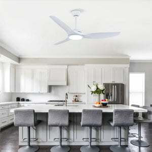 52 Inch ABS Blades Ceiling Fan with LED Light Kit