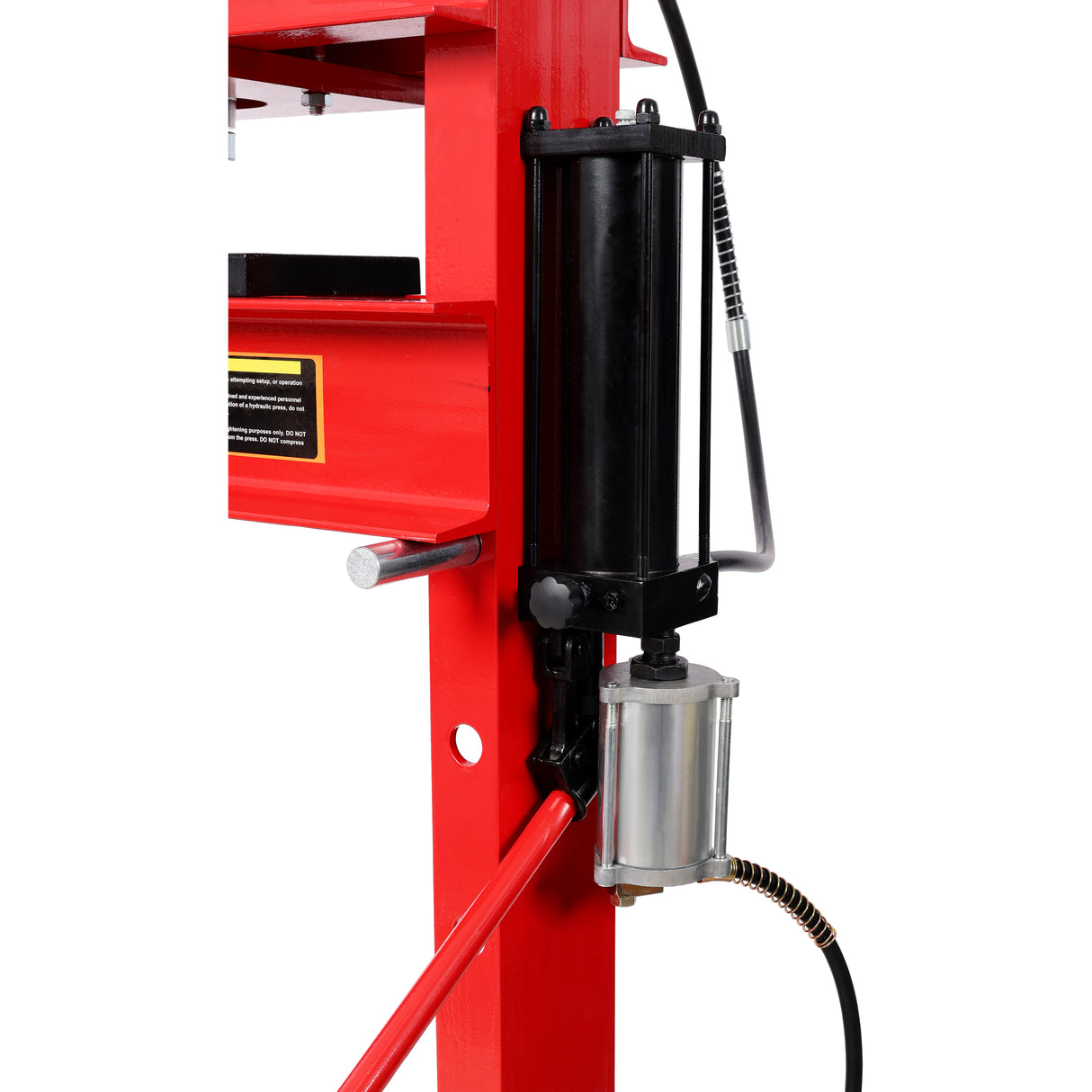 30 Ton Air Hydraulic Shop Press With Gauge, Adjustable H-Frame