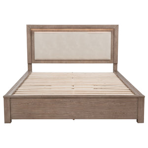Gibbons - LED Storage Bed With Upholstered Headboard