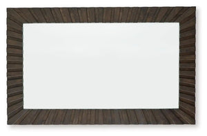 Advin - Accent Mirror - Dark Brown - Best Buy Furniture