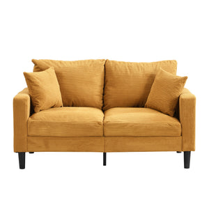 Modern Upholstered 2 Piece Sofa Set With 3 Seater And 2 Seater