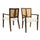 Mid Century Modern Arm Dining Chairs With Rattan Backrest - Best Buy Furniture
