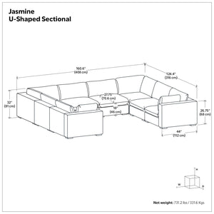 Jasmine - Handcrafted Sectional Sofa