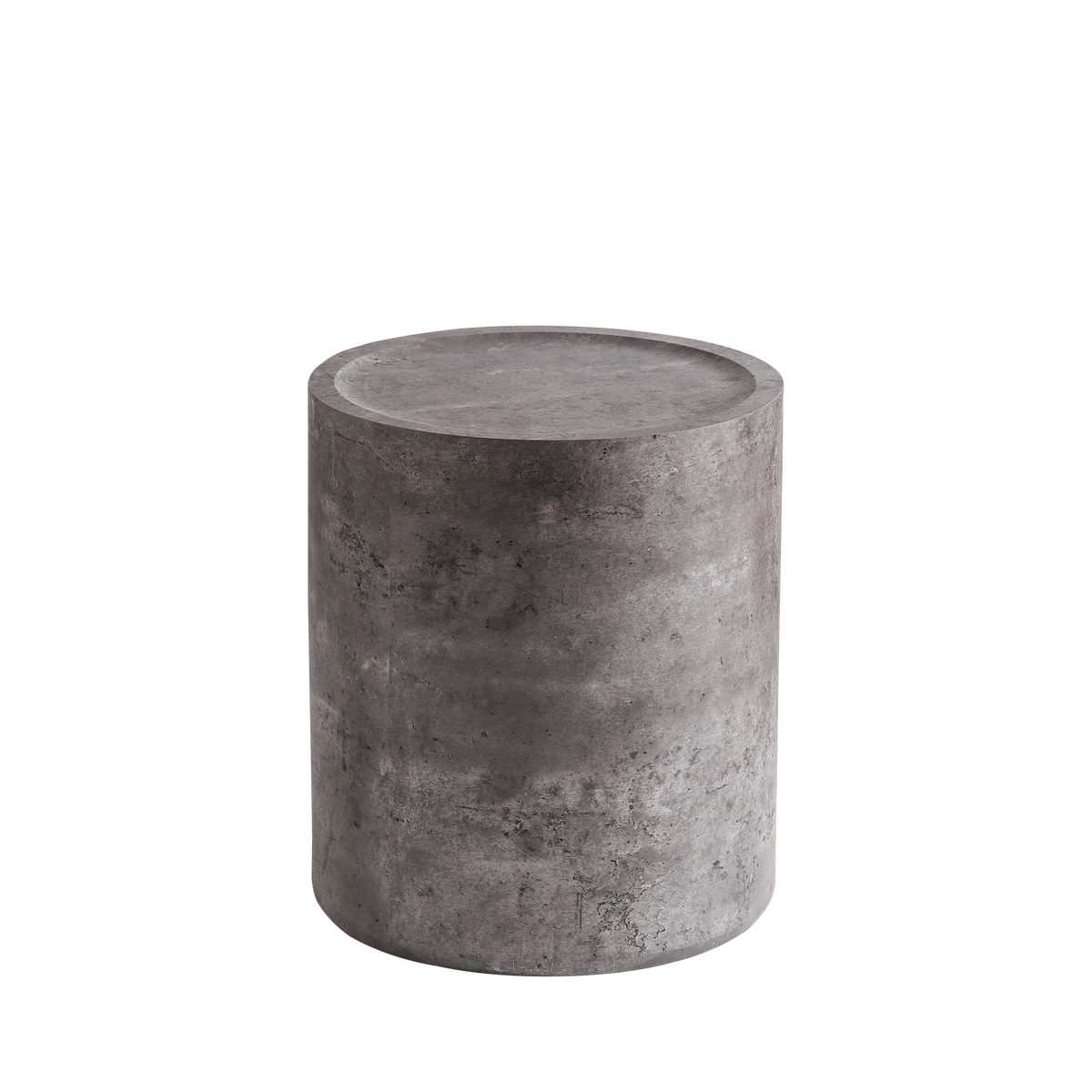 Modern Faux Concrete Round Corner Accent Table