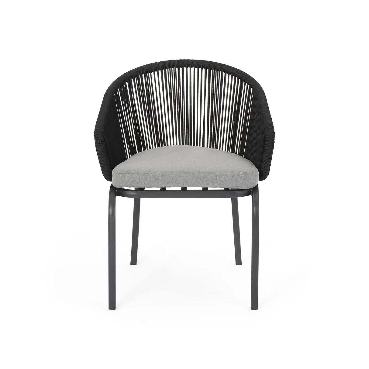 Outdoor Wicker Chair With Powder Coated Iron Legs - Best Buy Furniture