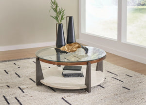 Frazwa - Round Cocktail Table - Multi - Best Buy Furniture