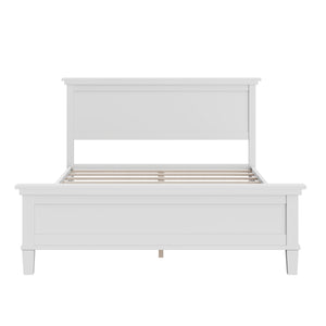 Mid-Century Modern Wood Platform Bed