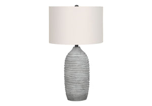 Lighting, Table Lamp, Resin, Modern - Gray / Cream - Best Buy Furniture
