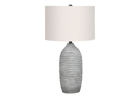 Lighting, Table Lamp, Resin, Modern - Gray / Cream - Best Buy Furniture