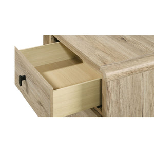 Nightstand & 2 Drawers - Beige