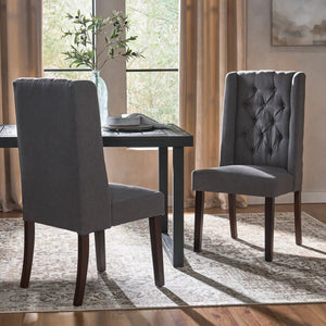 Sophisticated Tufted Dining Chair With High Back Design - Best Buy Furniture