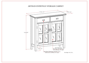 Artisan - Entryway Storage Cabinet - Russet Brown