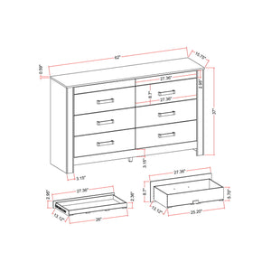 Lorenzo - 5 Piece Bedroom Set With Glittered Detailing