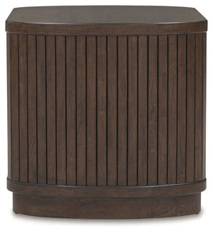 Korestone - Square End Table - Dark Brown - Best Buy Furniture