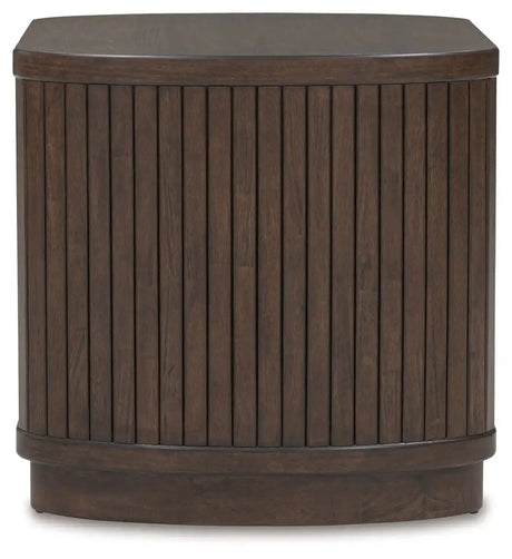 Korestone - Square End Table - Dark Brown - Best Buy Furniture