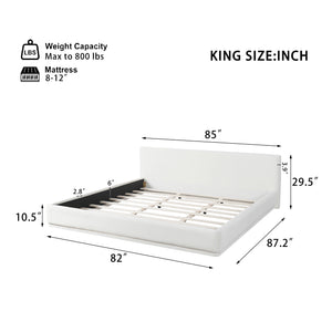 Soft and Comfortable Upholstered King Size Bed