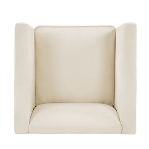 Barrel Accent Chair With Enclosed Arms