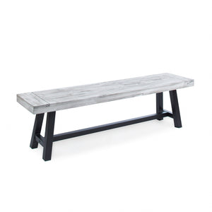 Acacia Wood Outdoor Dining Bench