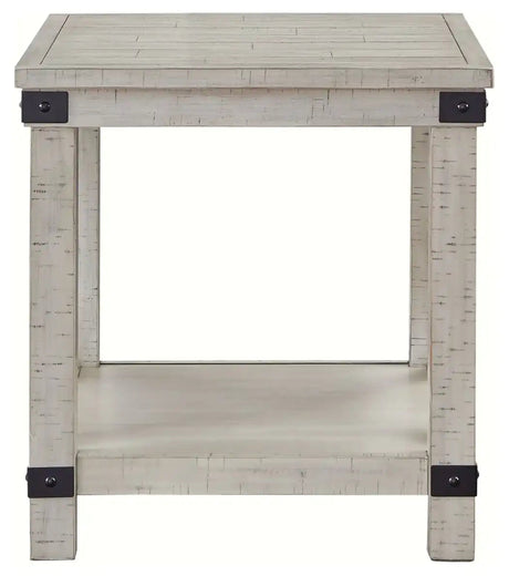 Carynhurst - Rectangular End Table - Whitewash - Best Buy Furniture