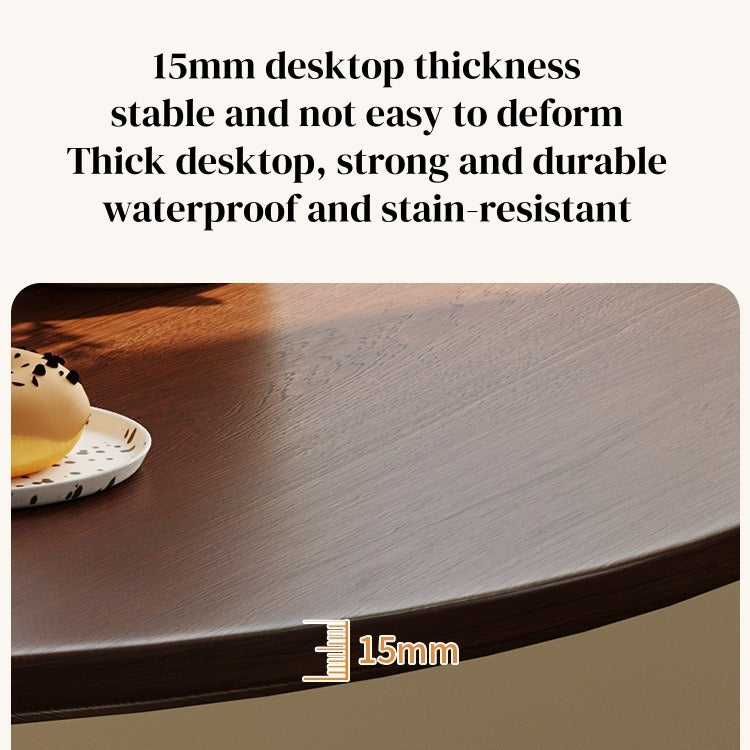 Walnut Round Table - Modern Dining Table