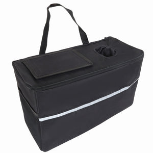 3-in-1 Convertible Folding Wagon Cart with Bench Seat & Storage
