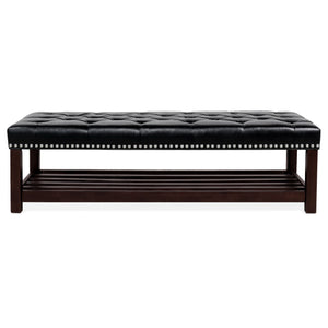 Bedroom End Of Bed Bench Tufted Upholstered End Of Bed Bench End Of Bed Entrance Shoe Bench With Nailhead Trim And Shelf Bedroom Upholstered Bench Living Room Shoe Rack Footstool