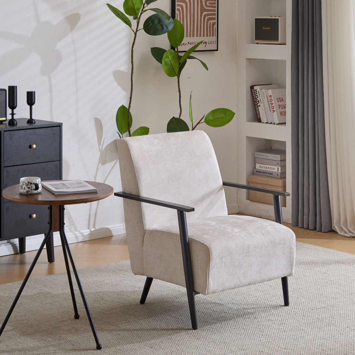 Modern Lounge Chair With Polyester Upholstery - Best Buy Furniture