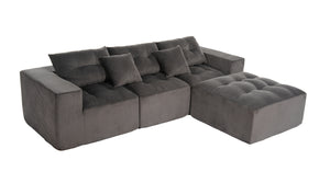 101" L-Shaped Modular Compression Sofa