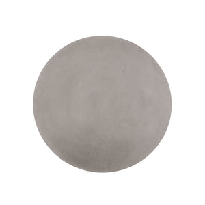 Outdoor Lightweight End Table Round Concrete Outdoor Side Table - Natural