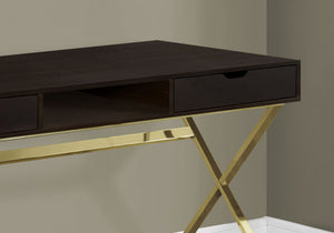 Computer Desk For Home Office, Laptop, Storage Drawers, Contemporary & Modern - Espresso - Best Buy Furniture